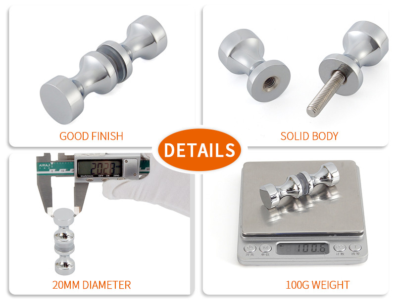 Frameless Sliding Small Polished Chrome Shower Door Knob Buy