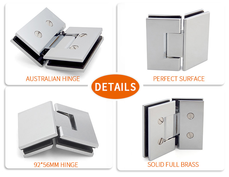 Polished Nickel Glass Shower Door Hinge 135 Degree Buy glass shower